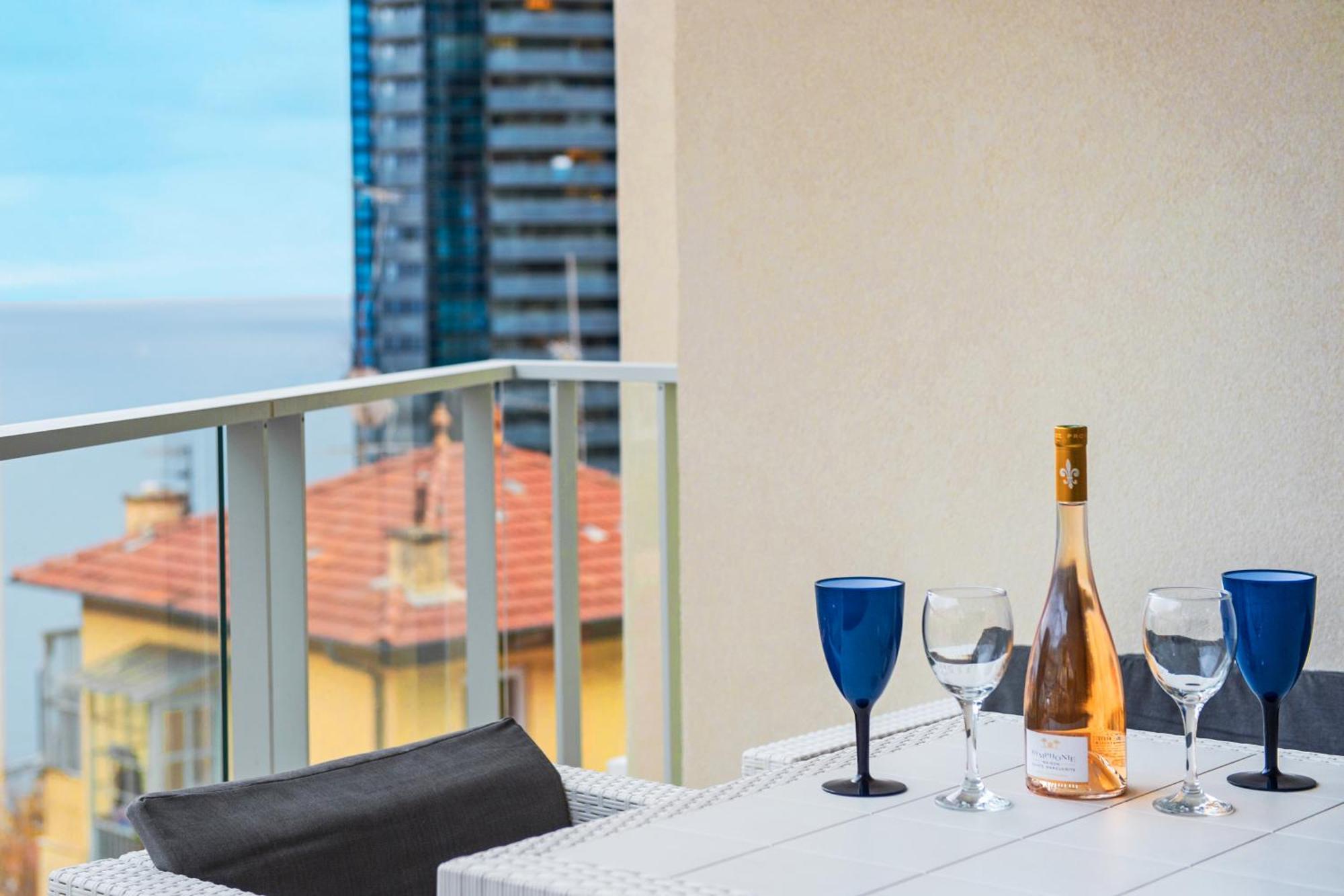 Grande Terrasse - Vue Mer - Parking - Bk Beausoleil Exteriér fotografie